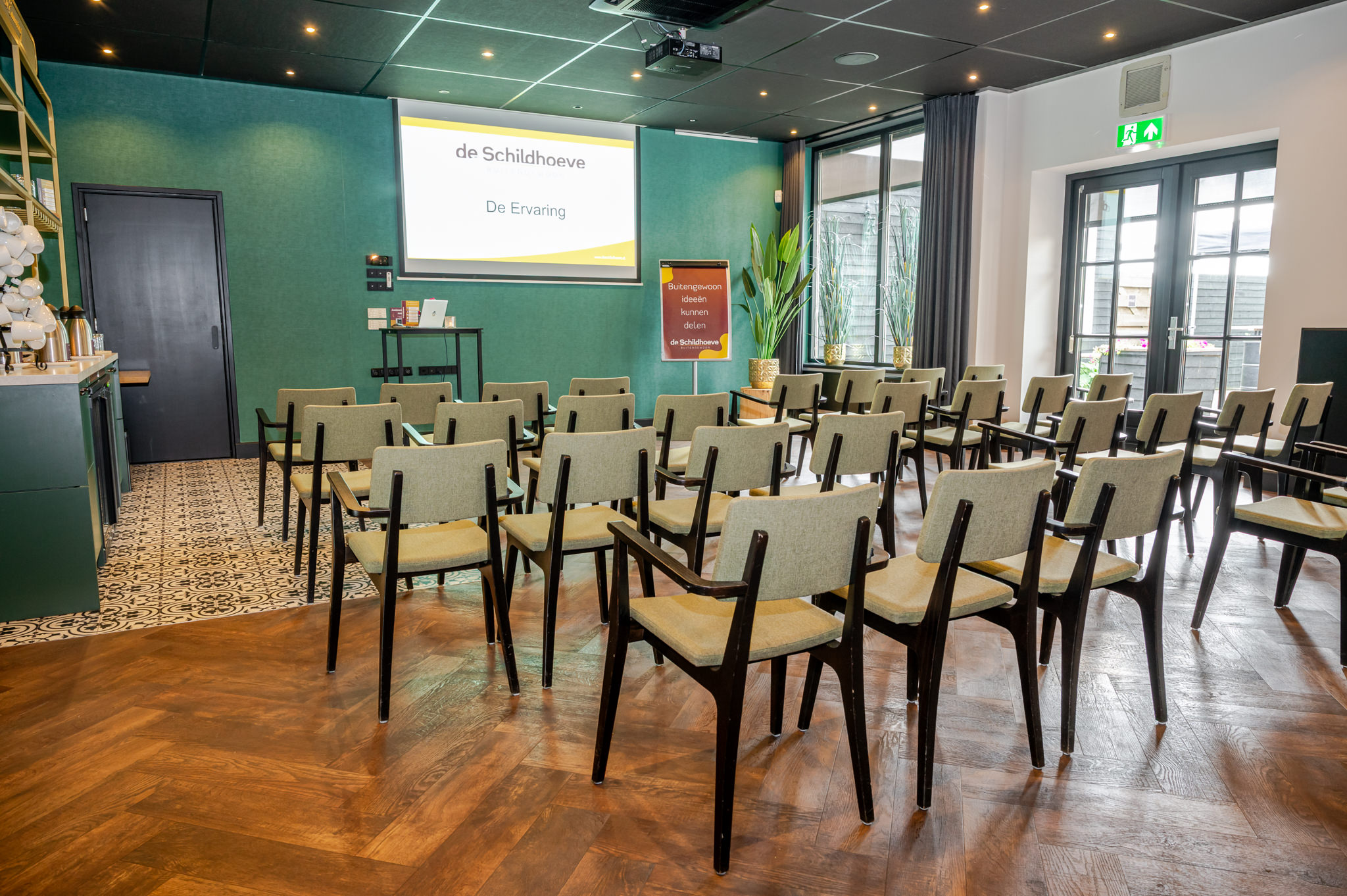 Zaal de Ervaring bij de Schildhoeve Buitengewoon in Fluitenberg